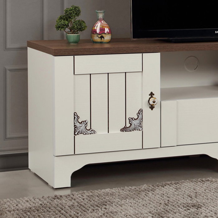 Hanah Home Gazel 140 Blanco y Marrón Hanah Home Gazel 140 Blanco y Marrón